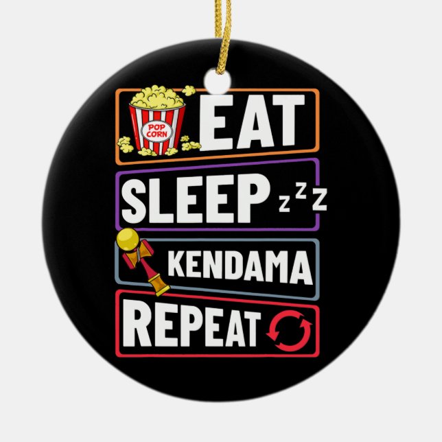 Décoration En Céramique Kendama Trick Japonais Jouet Ball Débutant (Devant)