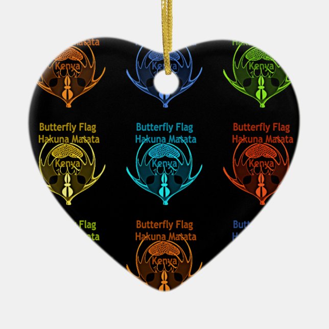 Décoration En Céramique Kenya Hakuna Matata (Devant)