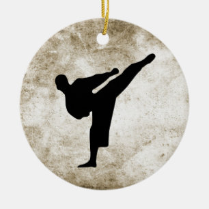 Décoration En Céramique Kickboxing - Karate Ornament
