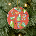 Décoration En Céramique Kimchi Ingrédients Fun Fermentation Aquarelle<br><div class="desc">Découvrez ce super cool motif de fermentation frais et amusant. Les ingrédients Kimchi volent autour de ce joli ornement. Main peinte en aquarelle par moi pour vous ! Et n'oubliez pas de consulter ma boutique pour plus de produits et de modèles! Et bien sûr, prenez contact si vous voulez quelque...</div>