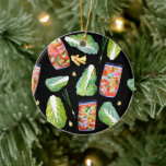 Décoration En Céramique Kimchi Ingrédients Fun Fermentation Aquarelle<br><div class="desc">Découvrez ce super cool motif de fermentation frais et amusant. Les ingrédients Kimchi volent autour de ce joli ornement. Main peinte en aquarelle par moi pour vous ! Et n'oubliez pas de consulter ma boutique pour plus de produits et de modèles! Et bien sûr, prenez contact si vous voulez quelque...</div>