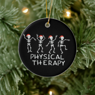 Décoration En Céramique Kinésithérapeute squelette Noël DPT étudiant