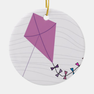 Décoration En Céramique Kite rose