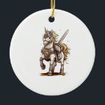 Décoration En Céramique Knight Armor Unicorn (1)<br><div class="desc">Knight Armor Unicorn (1)</div>