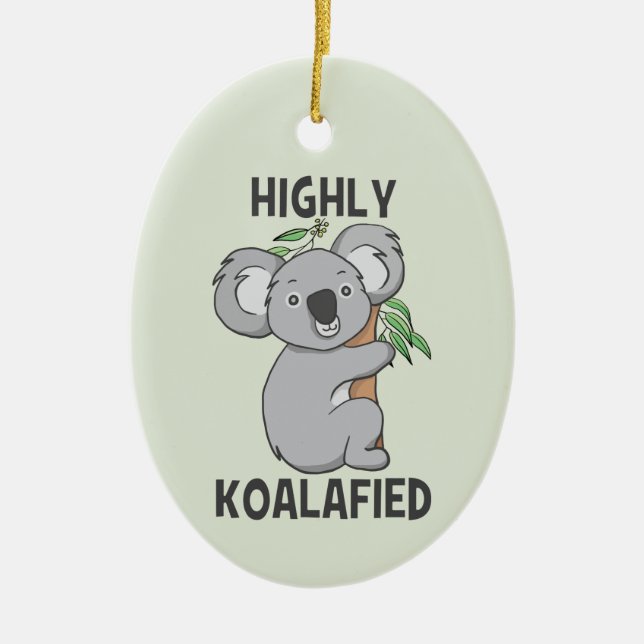 Décoration En Céramique Koala hautement Koalafied (Devant)