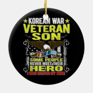 Décoration En Céramique Korean war veteran son Ceramic Ornament