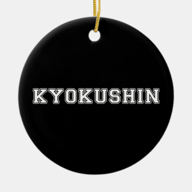 Décoration En Céramique Kyokushin Karate (Devant)