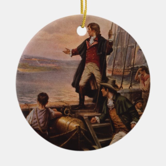 Décoration En Céramique La bannière étoilée Light Edward Percy Moran (Devant)