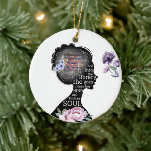 Décoration En Céramique La Bibliothèque est son sanctuaire - Lecteur Inspi