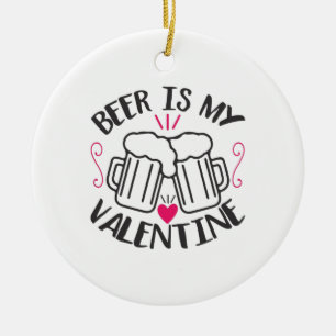 Décoration En Céramique La Bière Couple Art Est Ma Valentine