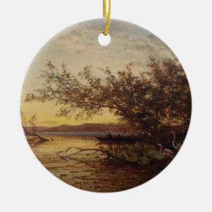 Décoration En Céramique La Camargue, Coucher De Soleil - Félix Ziem