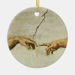 Décoration En Céramique La création d'Adam Close Up Détail