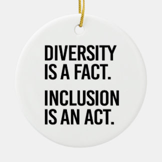 Décoration En Céramique La diversité est un fait L'inclusion est un acte