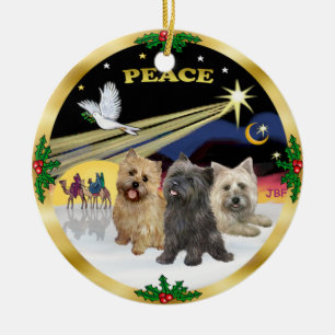 Décoration En Céramique La Dove de Noël - Trois Terriers du Caire