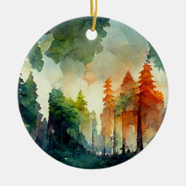 Décoration En Céramique La forêt (nature) (Devant)
