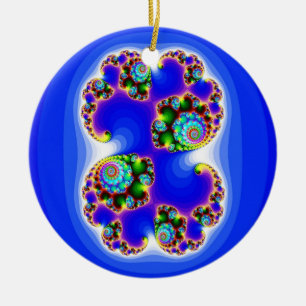 Décoration En Céramique La géométrie réglée réglée de fractale de Julia