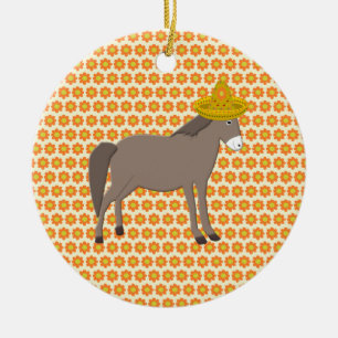 Décoration En Céramique La Journée mexicaine des ânes des morts