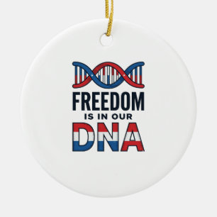 Décoration En Céramique La liberté est dans notre ADN conception de t-shir