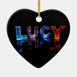 Décoration En Céramique La Lucy nommée dans 3D s'allume (la photographie)
