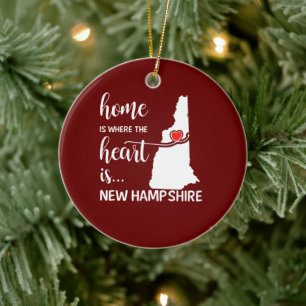 Décoration En Céramique La maison du New Hampshire est là où se trouve le
