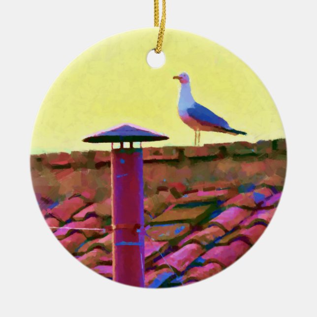 Décoration En Céramique La mouette à l'après-midi de Conclave (Devant)