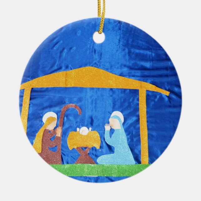 Décoration En Céramique La Nativité (Devant)