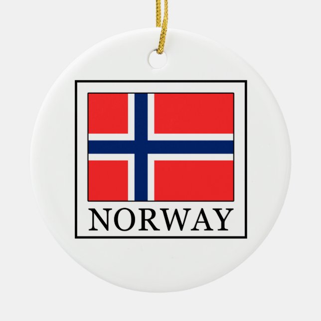 Décoration En Céramique La Norvège (Devant)