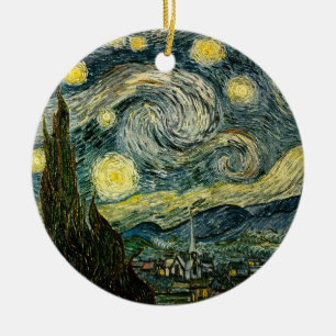 Décoration En Céramique La nuit étoilée de Vincent van Gogh (1889)