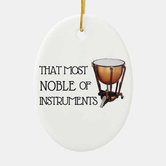 Décoration En Céramique La plus noble des instruments - Timpani (Devant)