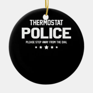 Décoration En Céramique La Police Thermostat S'Il Vous Plaît Éloigner Du C
