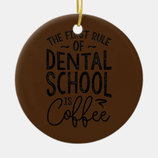 Décoration En Céramique La Règle De L'École Dentaire Est Café Dental Étudi