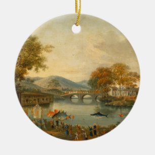 Décoration En Céramique La Reine Henrietta Maria avec monsieur Jeffrey le