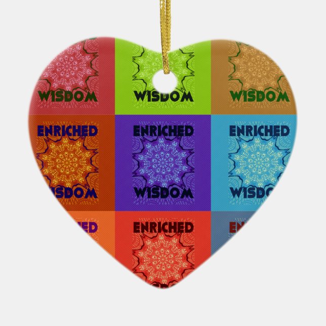 Décoration En Céramique La sagesse de Hakuna Matata enrichie (Devant)