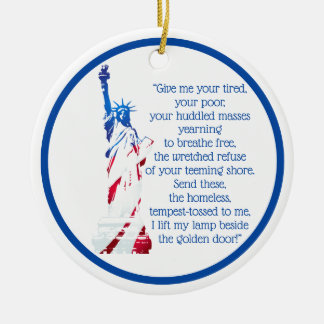 Décoration En Céramique La statue des Etats-Unis de la liberté "m'amènent