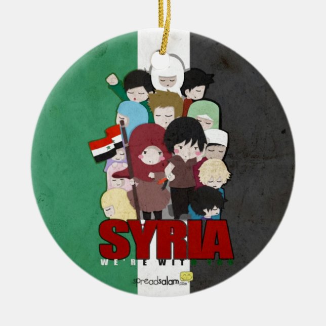 Décoration En Céramique La SYRIE - nous sommes avec vous (Devant)