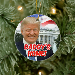 Décoration En Céramique La victoire du président Donald Trump, Papa est à 