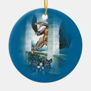 Décoration En Céramique La Vignette du Dragon