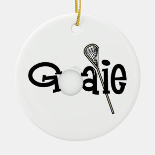 Décoration En Céramique Lacrosse Goalie