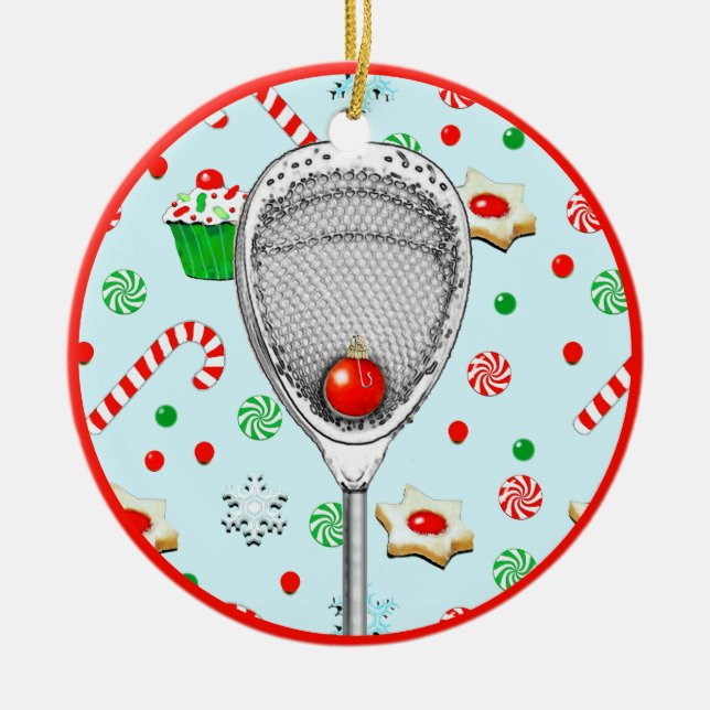 Décoration En Céramique Lacrosse Goalie Collectible 2025 (Devant)