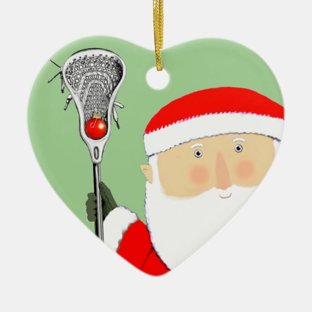 Décoration En Céramique Lacrosse Noël Objet de collection (Devant)
