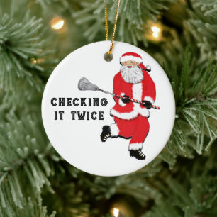 Décoration En Céramique Lacrosse Objet de collection de Noël