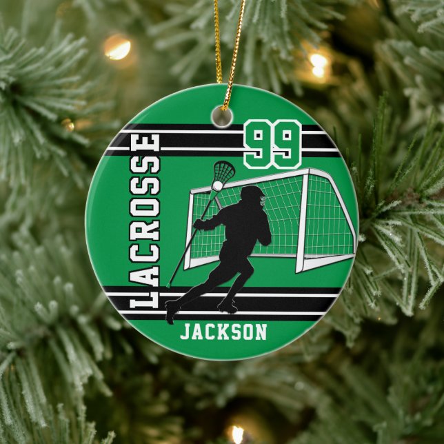 Décoration En Céramique Lacrosse 🥍 Sport - Vert (Arbre)