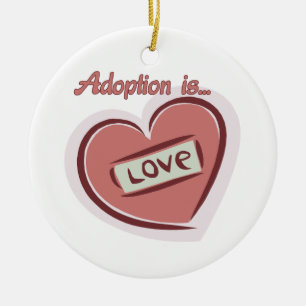 Décoration En Céramique L'adoption est amour