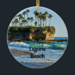 Décoration En Céramique Laguna Beach 2 sided<br><div class="desc">One of Southern California's most popular beaches,  is Laguna Beach in Orange County.  This small cove is a little north of Main Beach Laguna,  named Crescent Bay.  Here looking at Twin Points at day and Two Rock Point at dusk.</div>