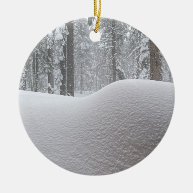 Décoration En Céramique Laisse-Le Neiger ! (Devant)