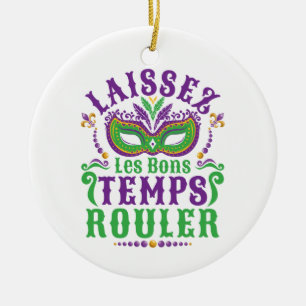 Décoration En Céramique Laissez Les Bons Temps Rouler Mardi Gras