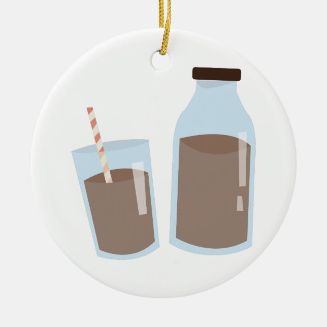 Décoration En Céramique Lait au chocolat (Devant)