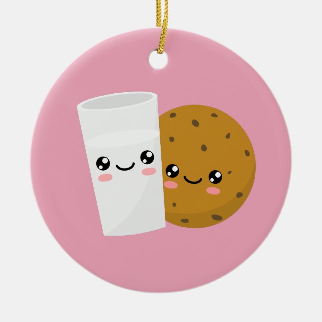 Décoration En Céramique Lait et biscuit (Devant)