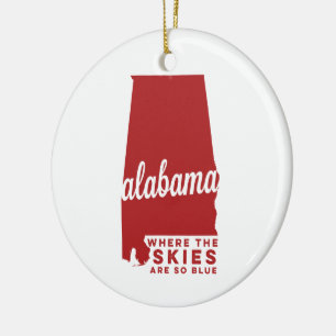 Décoration En Céramique L'Alabama   où les cieux sont ainsi le cramoisi d