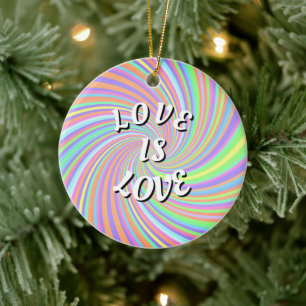 Décoration En Céramique L'amour est l'amour de la fierté
